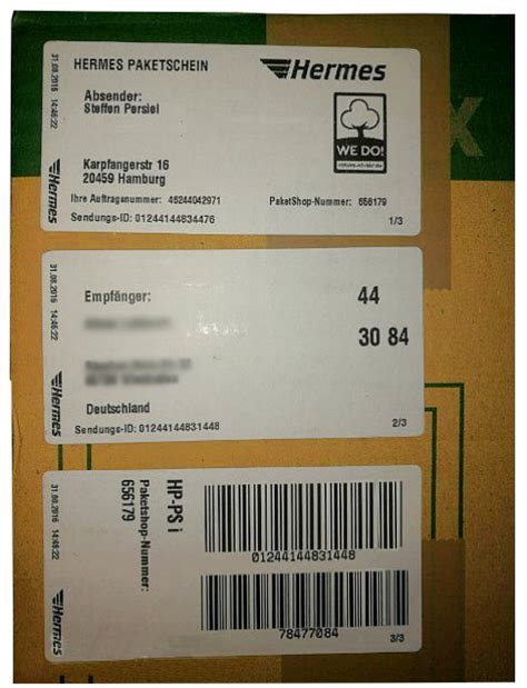 adressaufkleber hermes versand|mobiler paketschein Hermes.